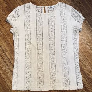 OffWhite CAbi Lace Shortsleeved